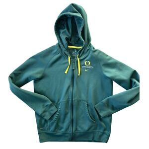 Nike University of Oregon Ducks Full Zip Hoodie, Women's Size Med 8-10, Green